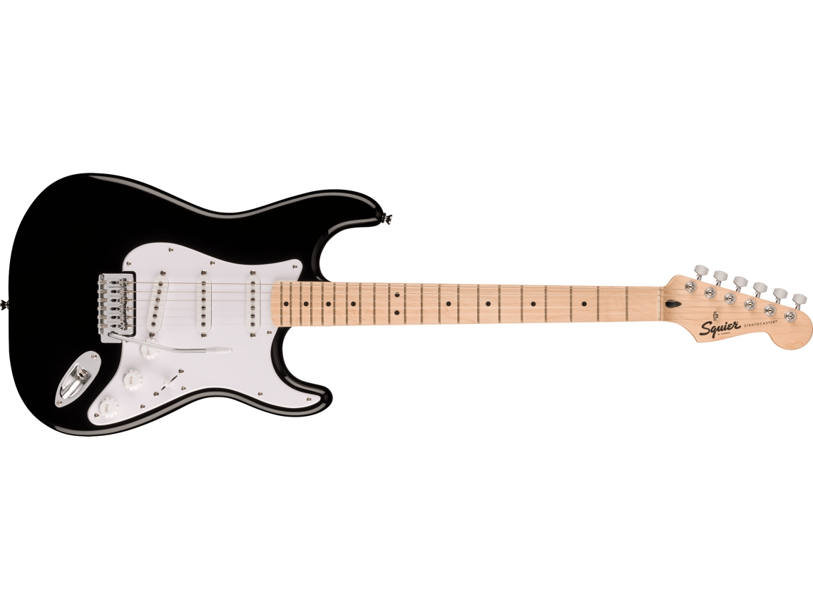 Fender Squier Sonic Maple Fingerboard White Pickguard Black