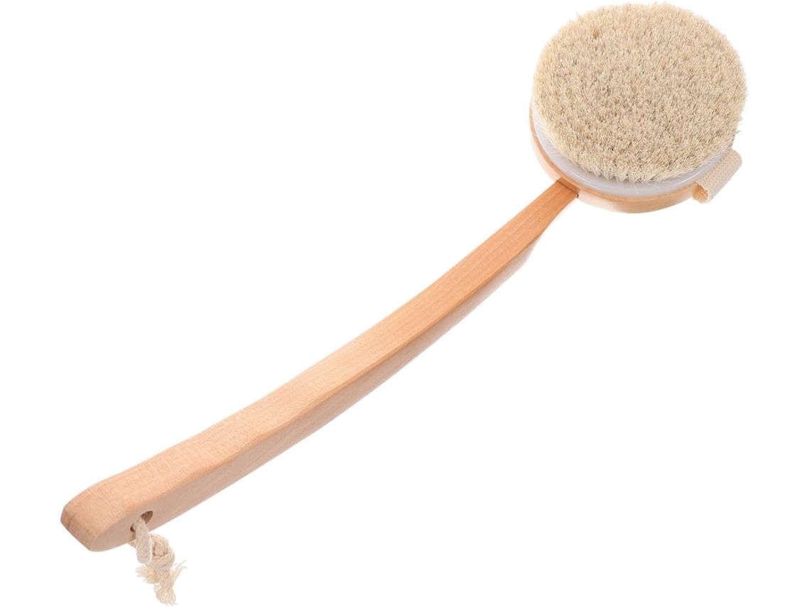 Escova De Banho Esfoliante Para Corpo E Costas, Ferramenta De Limpeza Com Cabo Longo Para Alcançar Áreas Difícil Acesso