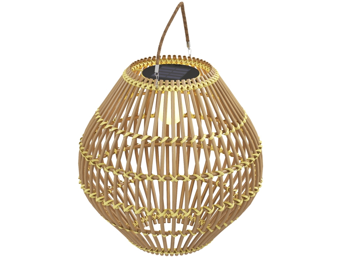 Luminária Solar de Rattan, À Prova D'água, Sensor de Luz, Led Automática | S/MARCA