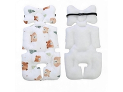 Almofada de Assento para Carrinho de Bebê HENTEN HOME Universal Respirável Algodão, Tapete Dupla Face 75x38cm