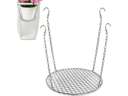 Suportes para Vasos de Flores Externos, Ajustáveis, com Correntes de Fixação, com 4 Ganchos para Vasos, para Uso CHABERLU