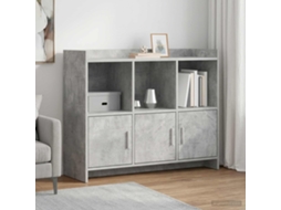 Vidaxl Buffet Cinzento Cimento 98,5 X 33 X 80 Cm Derivados De Madeira