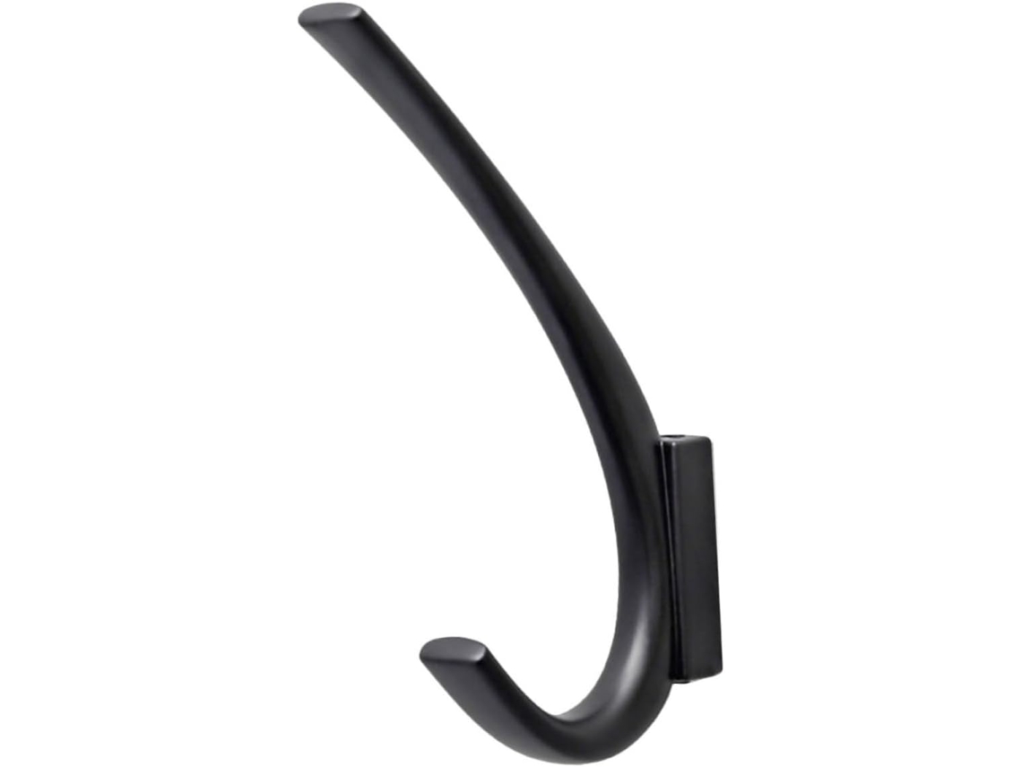 Cabide De Porta Uonlytech Em Liga Zinco Preto, Gancho Para Toalha De Banheiro Otimizar Espaço Armazenamento