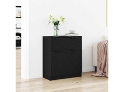 Vidaxl Buffet Carvalho Preto 60 X 30 X 70 Cm Madeira Processada