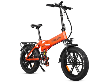 V3 2.0 Bicicleta Elã©trica Para Adultos Com Pneus Largos Dobrã¡veis Para Todos Os Terrenos, 750 W, Bateria 48 V 13 Ah Vitilan
