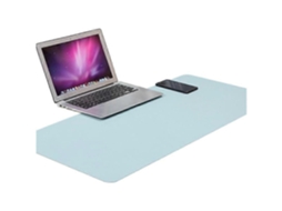 Tapete De Rato Portátil Dupla Face Impermeável Para Mesa 90 Cm X 43 Cm Azul Celeste Olysi Shop