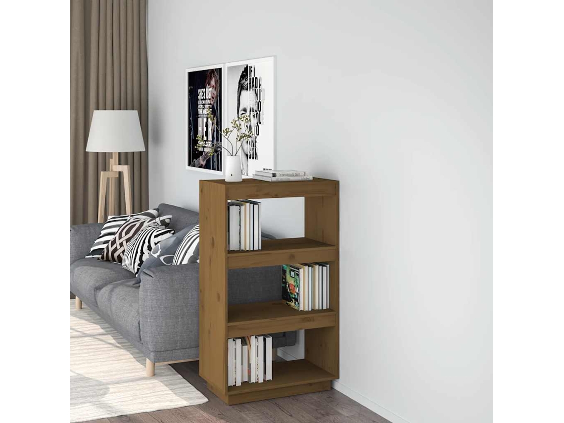 Vidaxl Estante/divisória 60x35x103 Cm Pinho Maciço Castanho Mel