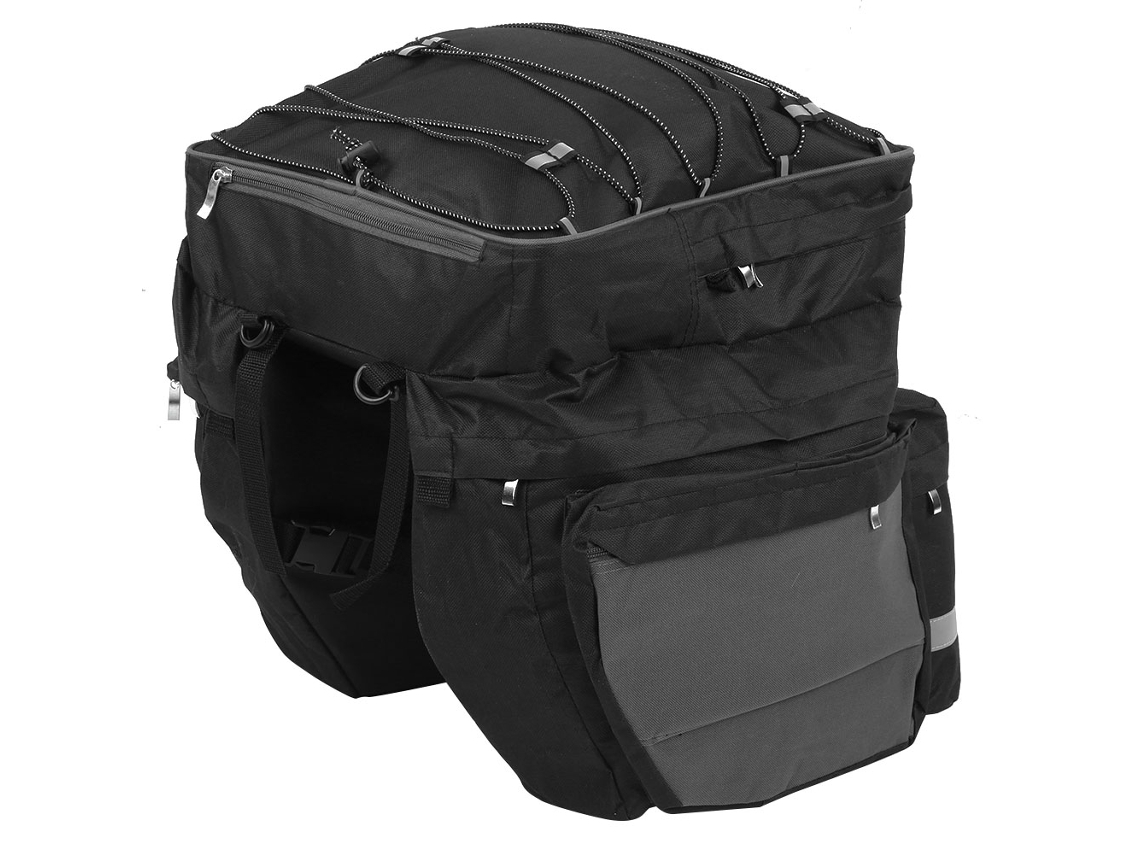 Bolsa para Bicicleta Mali 3 em 1 para Rack, Mochila para Bicicleta de Montanha