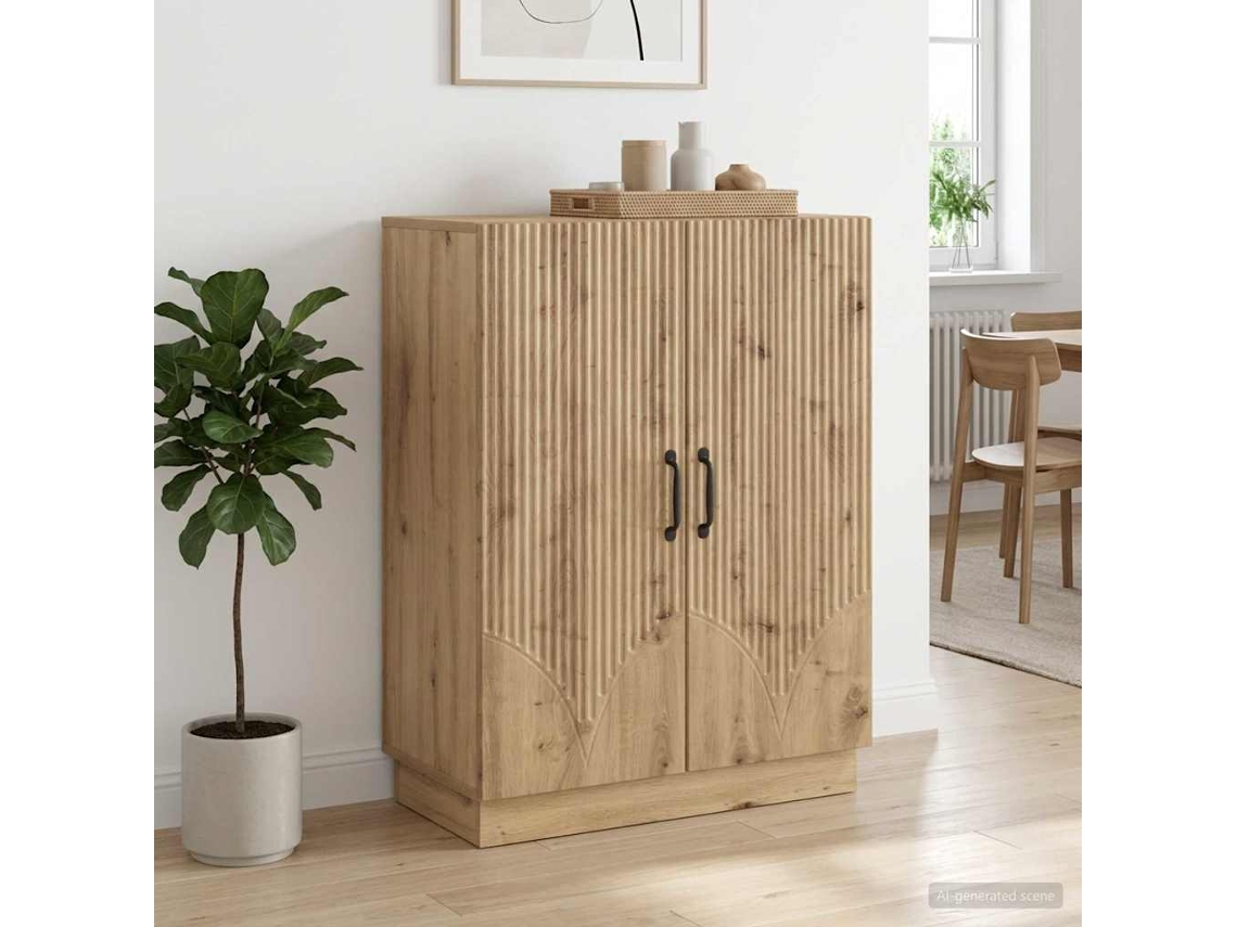 Vidaxl Buffet Carvalho Arttisan 66 X 34,5 X 87 Cm Derivados De Madeira