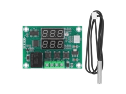 Módulo de Termostato Digital com Tela Dual Controlador de Temperatura Sonda Ntc Impermeável Dc12v
