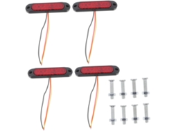 Conjunto De 4 Luzes Sinalização Led Para Reboque, Incluindo Piscas, Lanternas Traseiras E Luzes De Advertência À Prova D