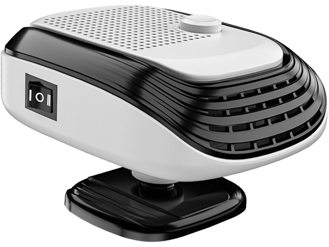 Ventilador Portátil Para Carro De 150w Com Aquecimento Rápido, Desembaçamento Do Para Brisa, Cabo De 150cm, Rotação De