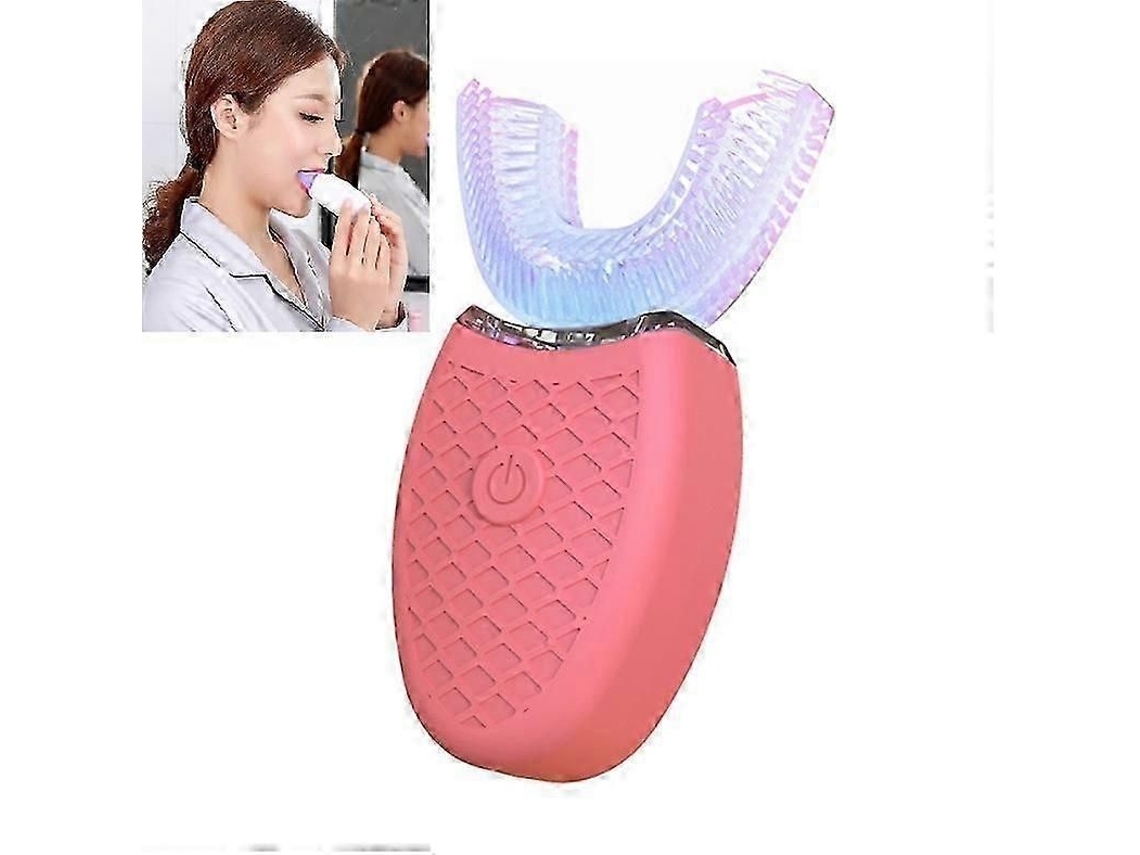 Escova De Dentes Elétrica Clareadora Bucal Em Formato De U, Modelo Lazy U, 25-26