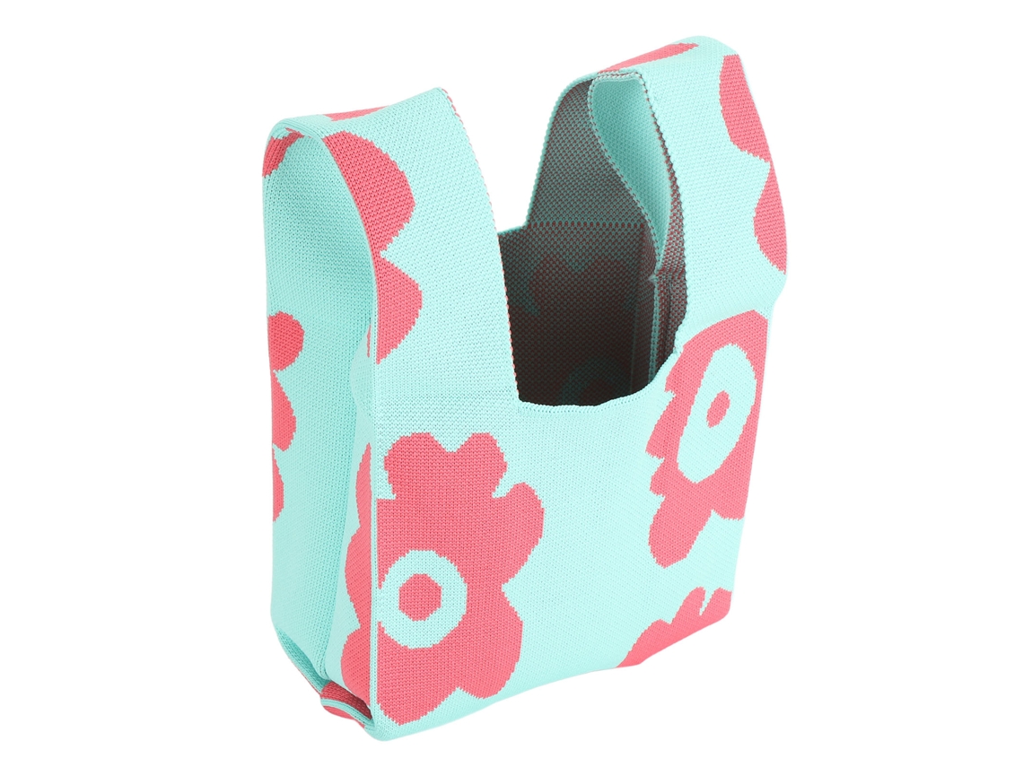 Bolsa Knit Knot Pequeña Bonita Fácil De Llevar Bolso Tejido Crochet Estético Para Niñas Mujeres Regalo Verde Menta