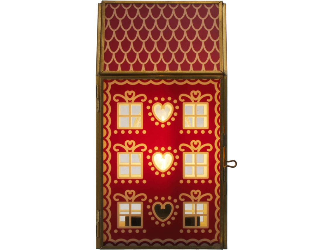 Casa Vidro 19cm Com Luz Kasa