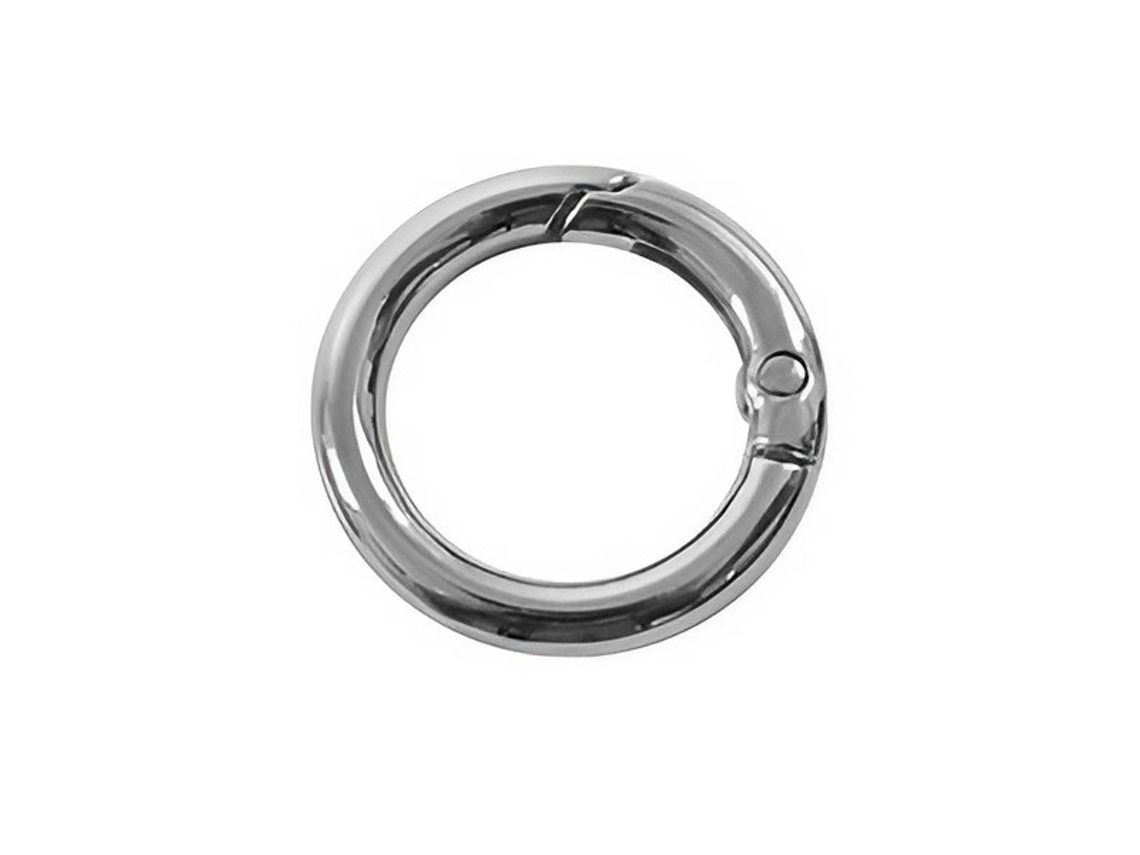 Argola Articulada 25mm Prateada Circulo 431400 10 (6 Un)