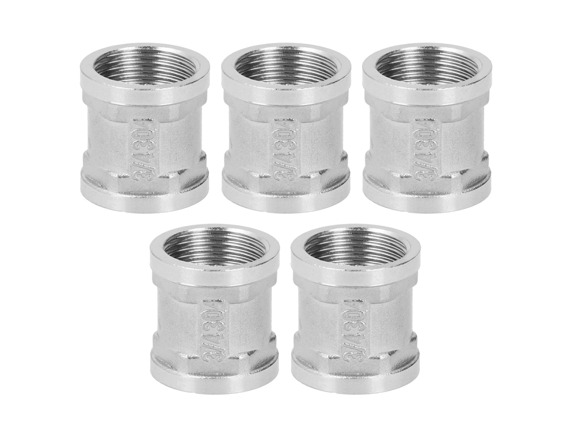 Conector de tubo rosca fêmea 3/4 em aço inox 304 | S/MARCA