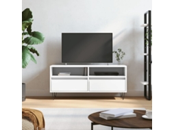 Vidaxl Móvel De Tv 100x34,5x44,5 Cm Derivados De Madeira Branco