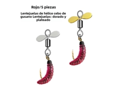 Isca de mosca MDUG com anzol e insetos, para ninfas