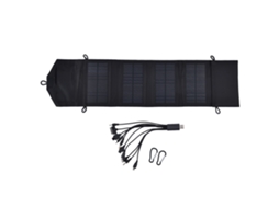 Painel Solar Plegável Portátil 15W 5V Bateria Solar para Camping Viagens Carregador USB S/MARCA