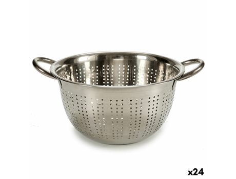 Passador Prateado Aço inoxidável 24 x 12,5 x 30,5 cm (24 Unidades)