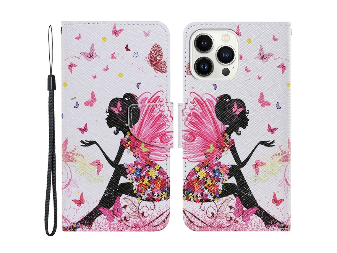 Capa Pega Fada Para Iphone 15 Pro Max Pele Sintética