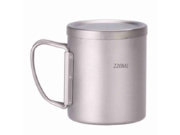 Copo Business de Titânio de Parede Dupla, 220ml/330ml/450ml/550ml, para Casa, Escritório, Camping, Trekking, Picnic
