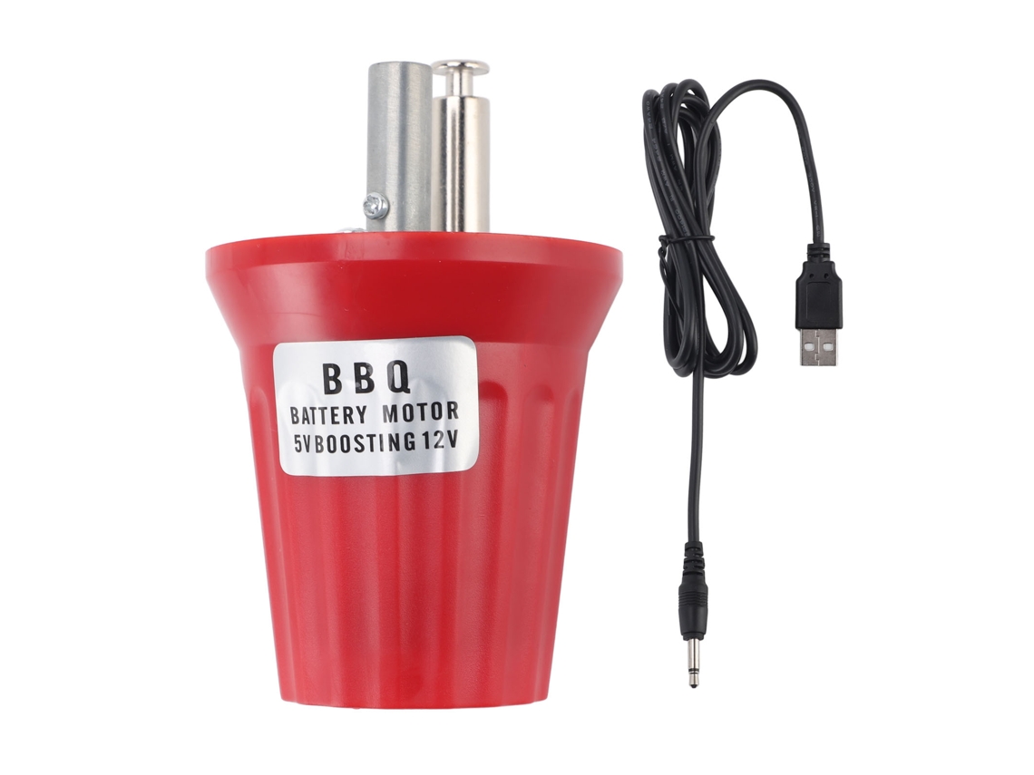 Motor Rotador de Churrasqueira Elétrico com Boost Usb 5v 12v Grande Torção para Churrasco e Assado
