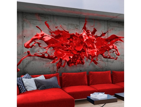 Papel de Parede ARTGEIST Red Ink Blot (200x140 cm)