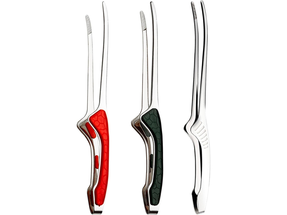 Vicasky Conjunto De 3 Pinças Multifuncionais Resistentes Em Aço Inoxidável Para Churrasco Ao Ar Livre, Piqueniques E