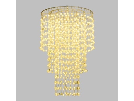 Lustre Chandelier Exterior Acrylique Ø45xh70cm 936 Led Branco Quente Fixo Exterior Smart Connect Lotti