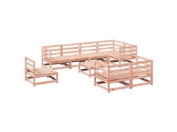 Maison Exclusive - 9 Pcs Conjunto Sofás Jardim Madeira Abeto-de-douglas