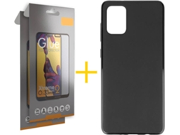 Kit Capa e 2 Películas Samsung Galaxy A71 5G SKYHE Full Preto