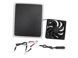 Laxiscreed Kit De Ventoinha Solar 10w Para Ventilação De Animais De Estimação Leve E Portátil