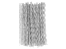2026 100 Espirais de Ligação com Duplo Loop Capacidade 20 Folhas 3:1 Pitch 6.4mm para Papel A4 Prata
