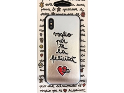 Capa iPhone X, XS SILVIA TOSI Embroidered Felic Multicor