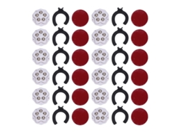 12pcs Rodas de Caster Autoadesivas com Freio 360° | S/MARCA