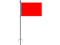 Mastro para Bandeira Mastros de 1,16 M de Altura Ajustável para Uso Residencial Mastro de Jardim Sem Revestimento, para CHABERLU