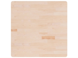 Tampo De Mesa | Tampo De Secretária Quadrado 90x90x2,5 Cm Carvalho Maciço Não Tratado Lovely Home