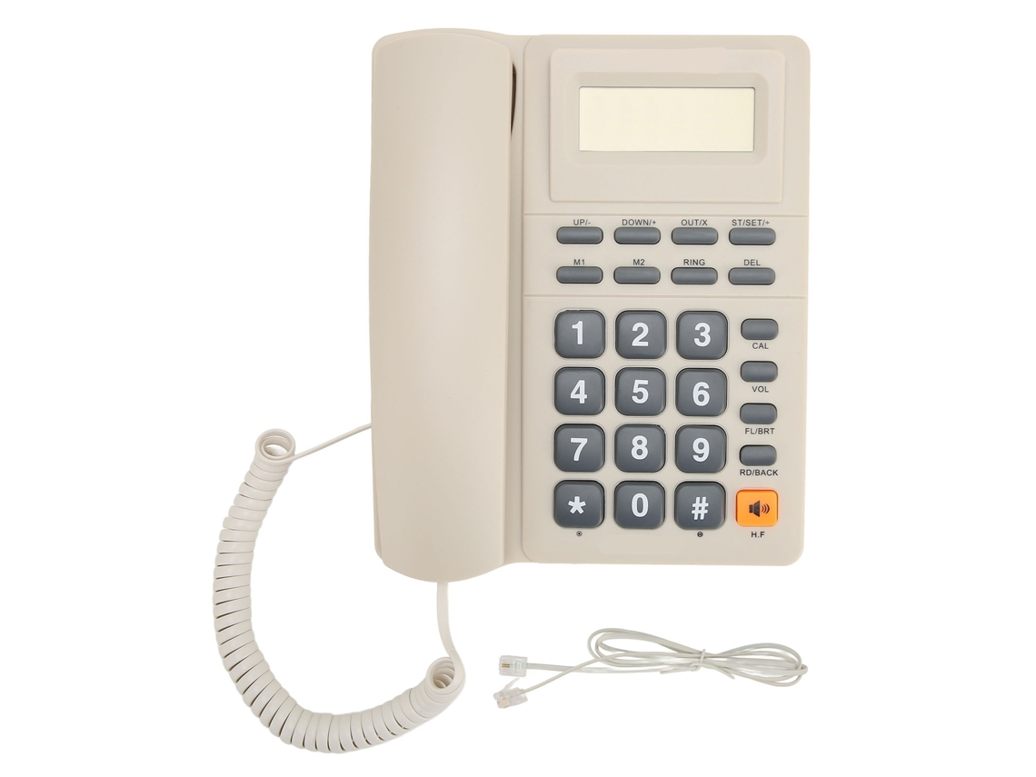 Telefone Fixo com Id Chamada LAXISCREED Branco