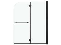 Shower Enclosure, Shower Enclosures Vidaxl Preto Vidro (95 X 140 Cm)