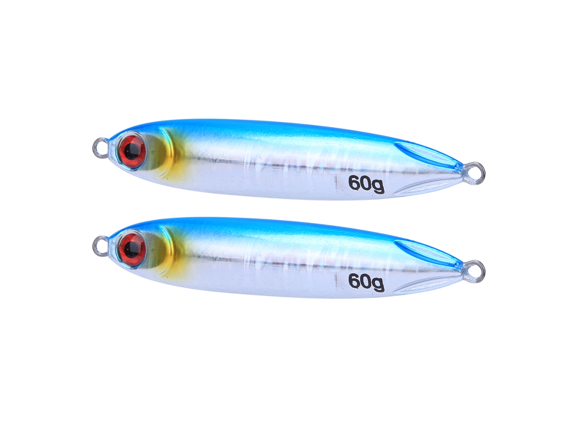 Isca de Pesca em Forma de Peixe Simulado 2pçs Azul