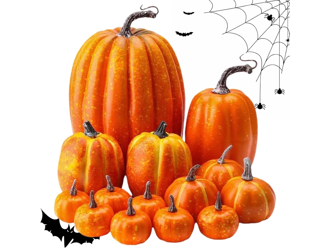 Abóboras Artificiais Legumes Artificiais Decorações De Halloween Acessórios Para Fazenda Dec Gokoco