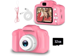 Mini Câmera Para Crianças De 3 A 12 Anos Filmadora Digital De 8mp Com Tela Hd E Cartão De Memória De 32gb Filmadora Brilvibera