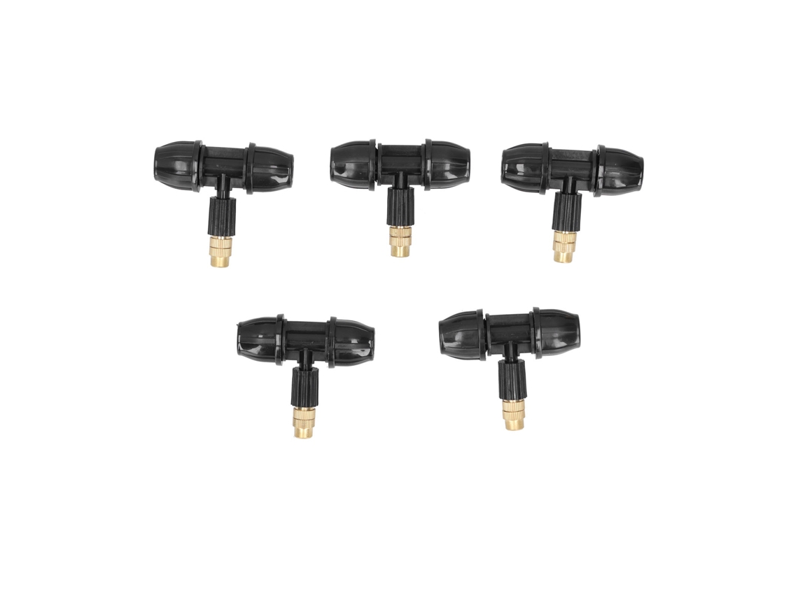 Conector Rápido Para Mangueira De Jardim, Conjunto De 5 Bicos, 9/12 Polegadas, Latão, Para Torneira E Rega Elysve