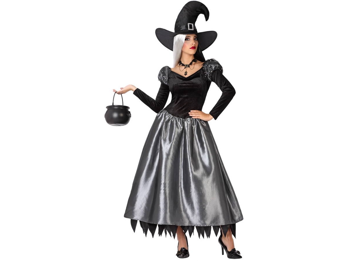 Fato de Mulher DISFRAZZES Bruxa Elegante (Tam: S)