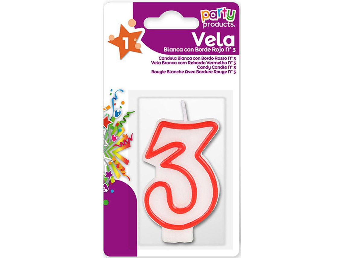Best Products Party Vela Número 3