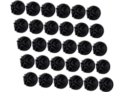 Conectores De Malha Plástica Pretyzoom, 60 Peças, Pretos, Organizadores De Cubos Arame E Clipes Gaiolas Pequenos