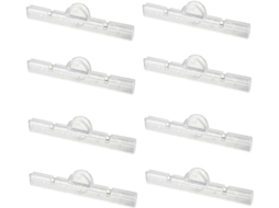Clips de mesa Tofficu, práticos e duráveis, transparentes, para diversos materiais de escritório, 2 unidades x 4