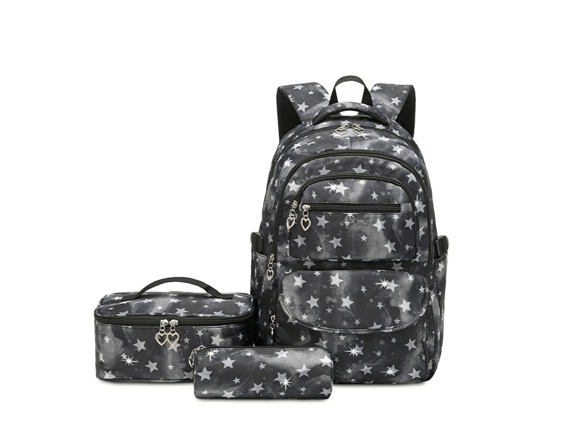 Mochila Impermeável De Peças Com Estampa De Estrelas Perfeita